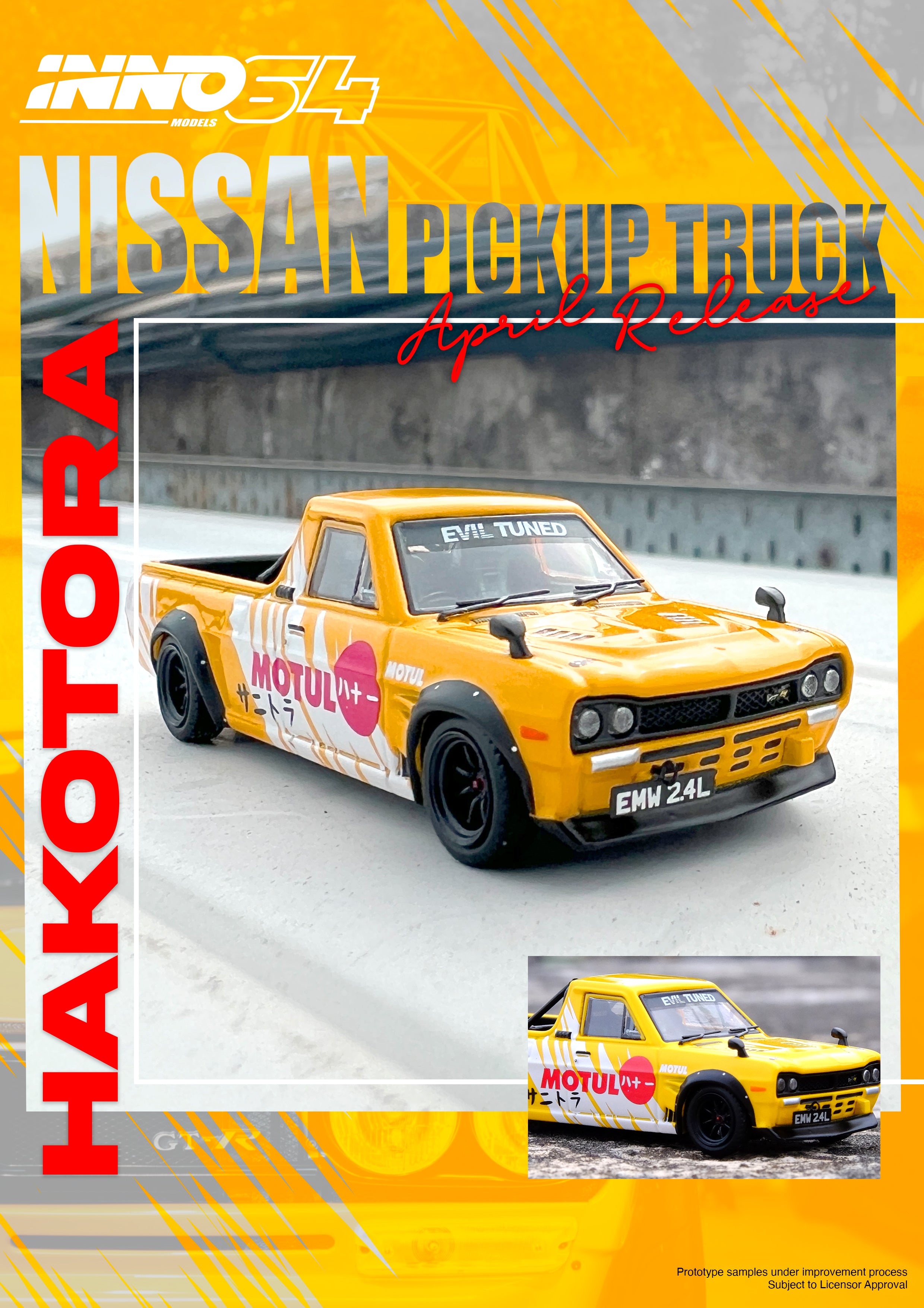 Inno64 Nissan Hakotora Pick Up Truck 