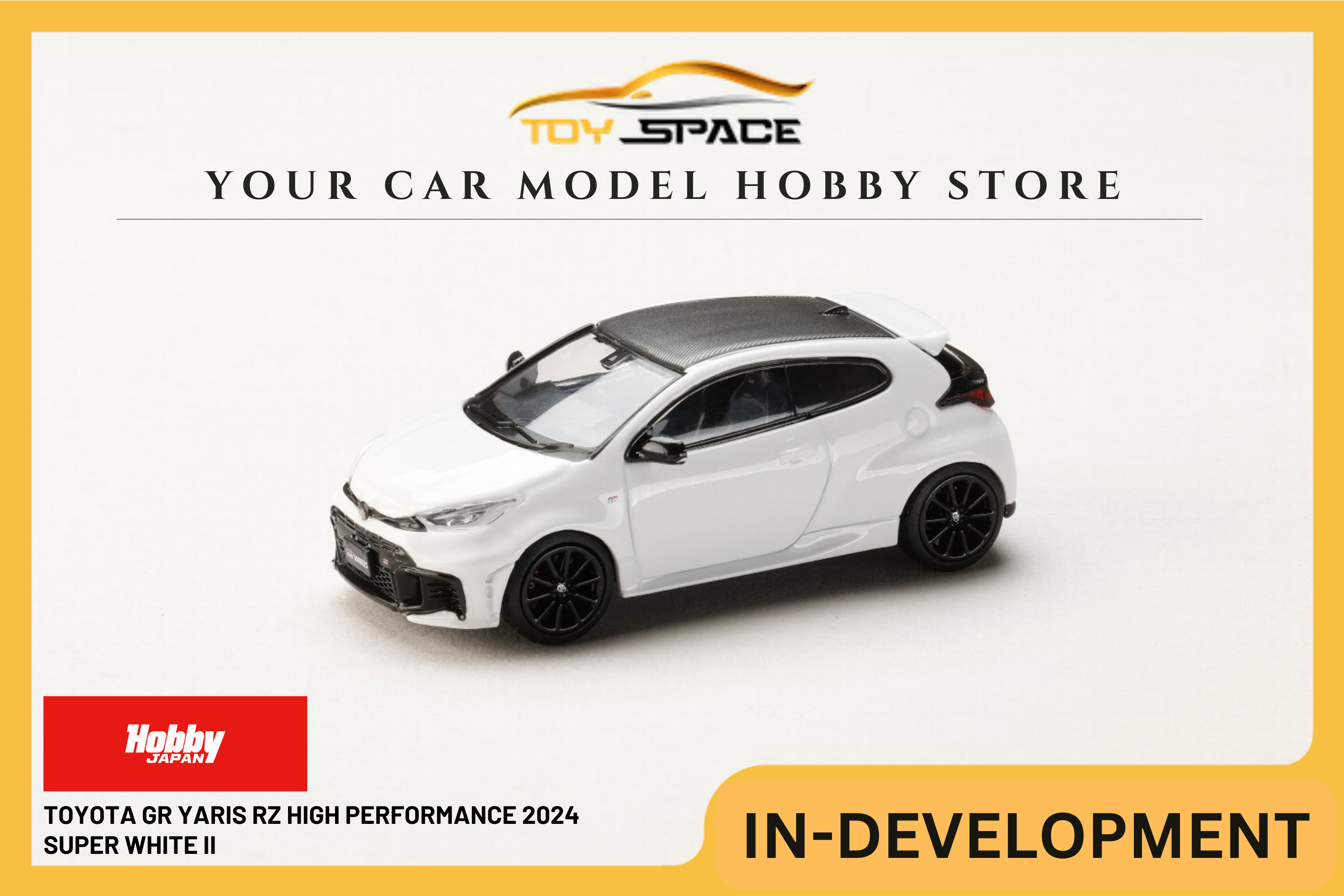 [HOBBY JAPAN] 1:64 Toyota GR Yaris RZ High Performance 2024 Super White II