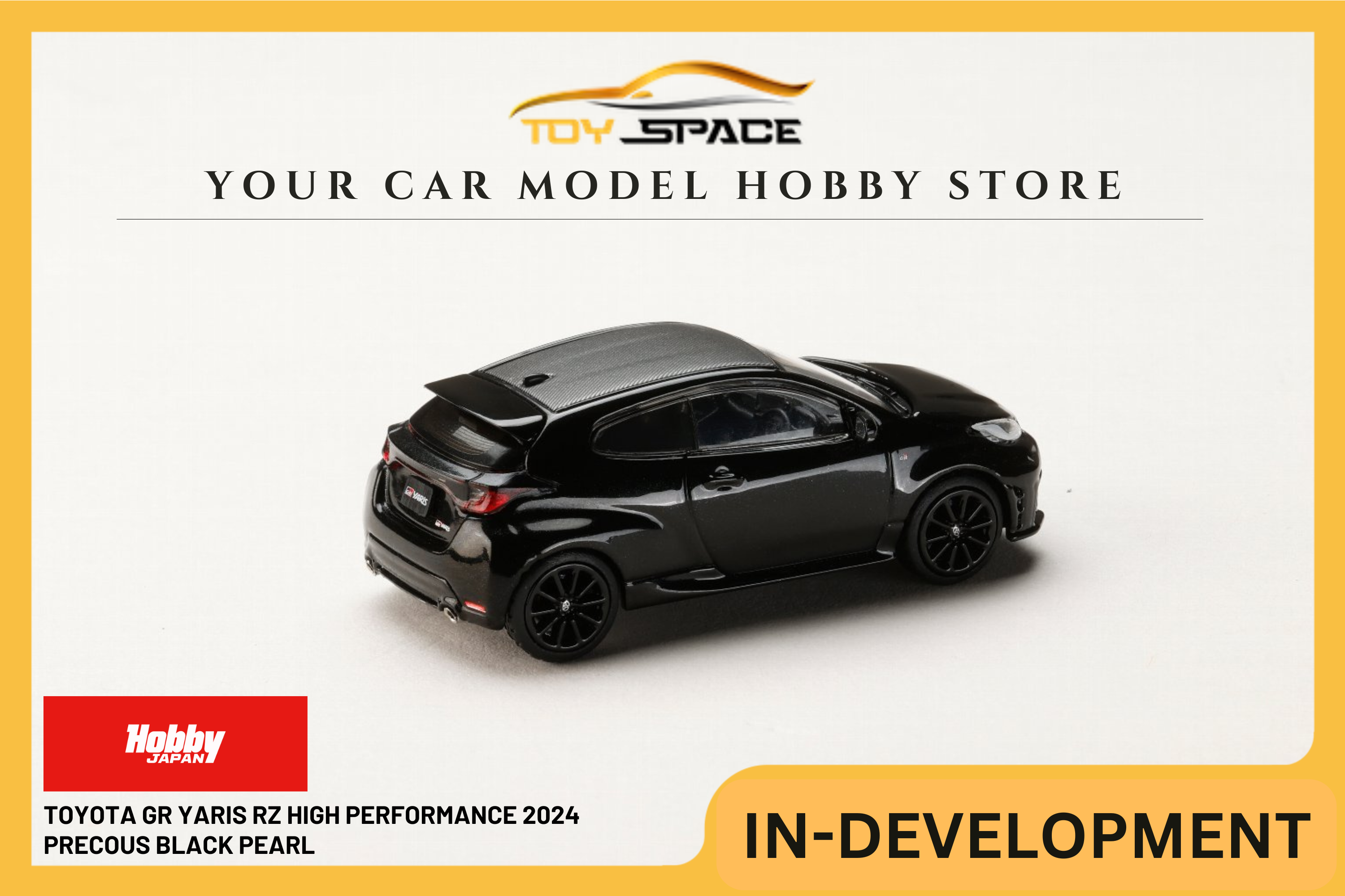 [HOBBY JAPAN] 1:64 Toyota GR Yaris RZ High Performance 2024 Precous Black Pearl