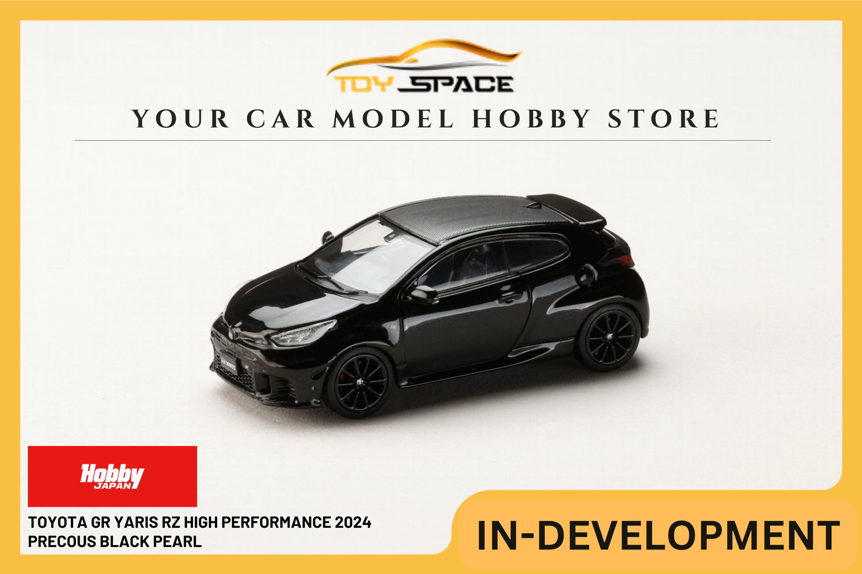 [HOBBY JAPAN] 1:64 Toyota GR Yaris RZ High Performance 2024 Precous Black Pearl