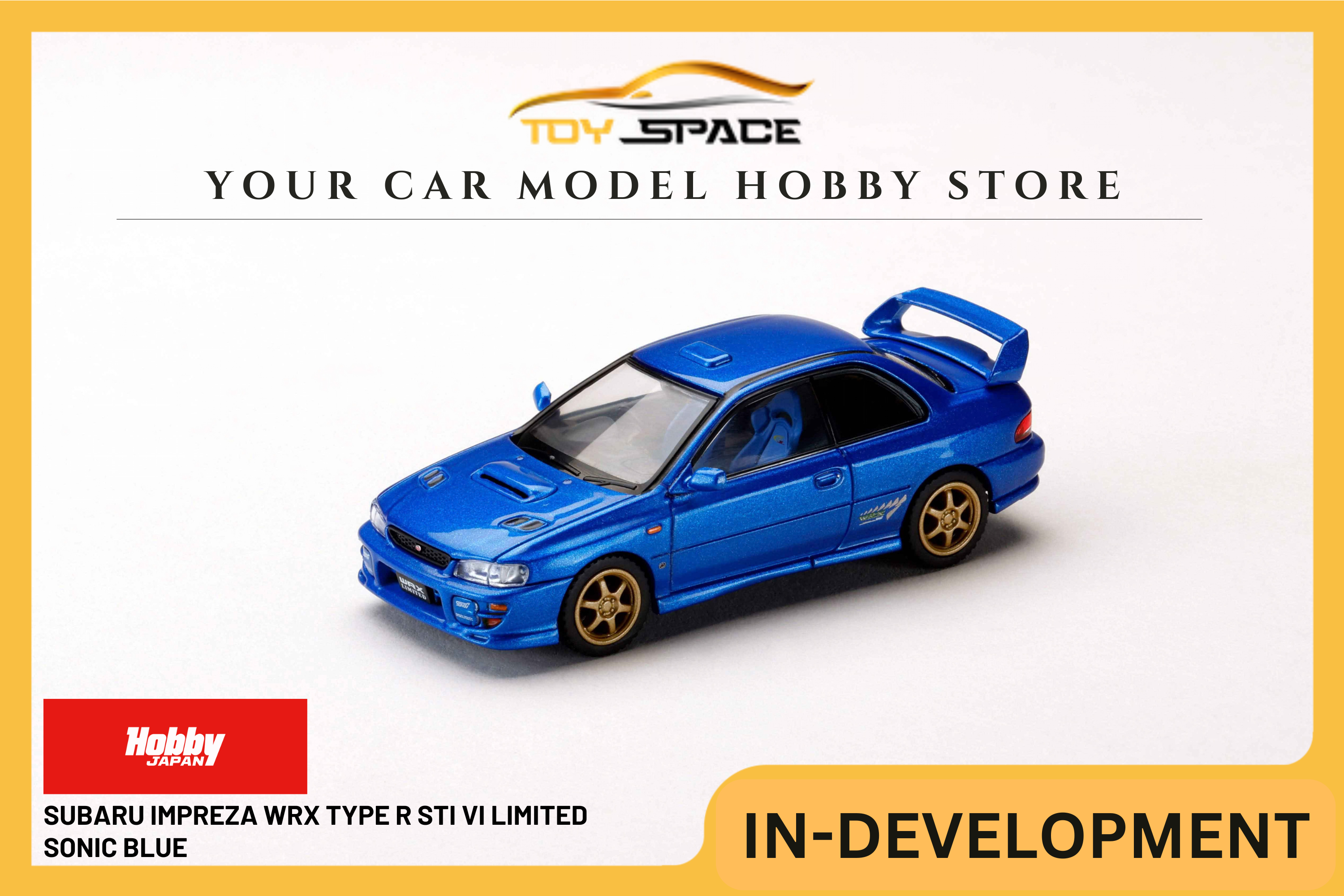 [HOBBY JAPAN] 1:64 Subaru Impreza WRX Type R STI VI Limited Sonic Blue