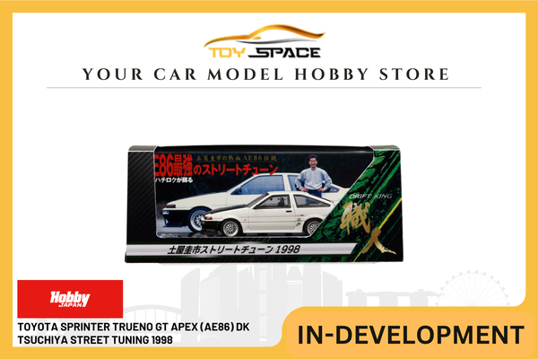 [HOBBY JAPAN] 1:64 Toyota Sprinter Trueno GT Apex (AE86) DK Tsuchiya Street Tuning 1998