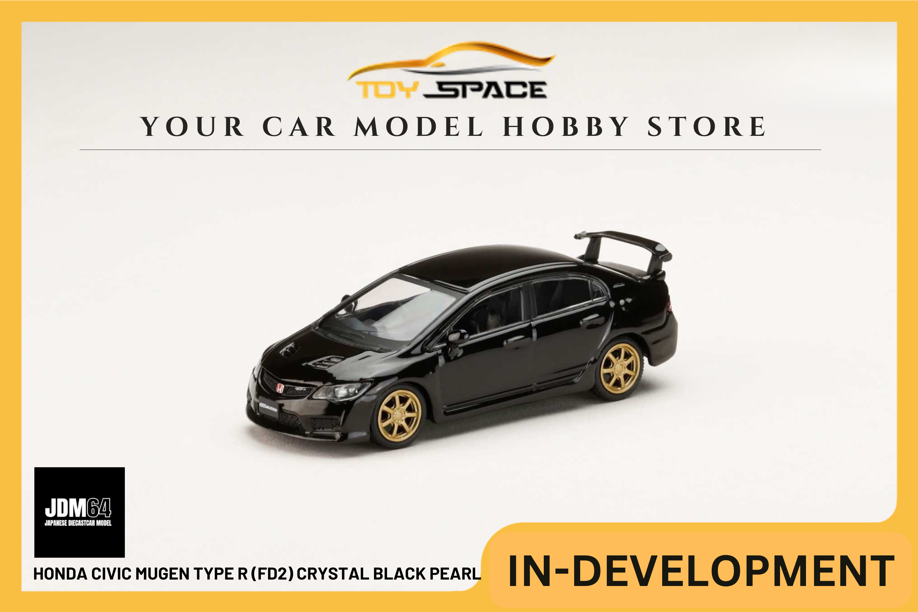 [JDM64] 1:64 Honda Civic Mugen Type R (FD2) Crystal Black Pearl