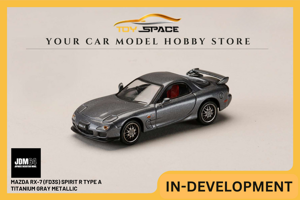 [JDM64] 1:64 Mazda RX-7 (FD3S) Spirit R Type A Titanium Gray Metallic
