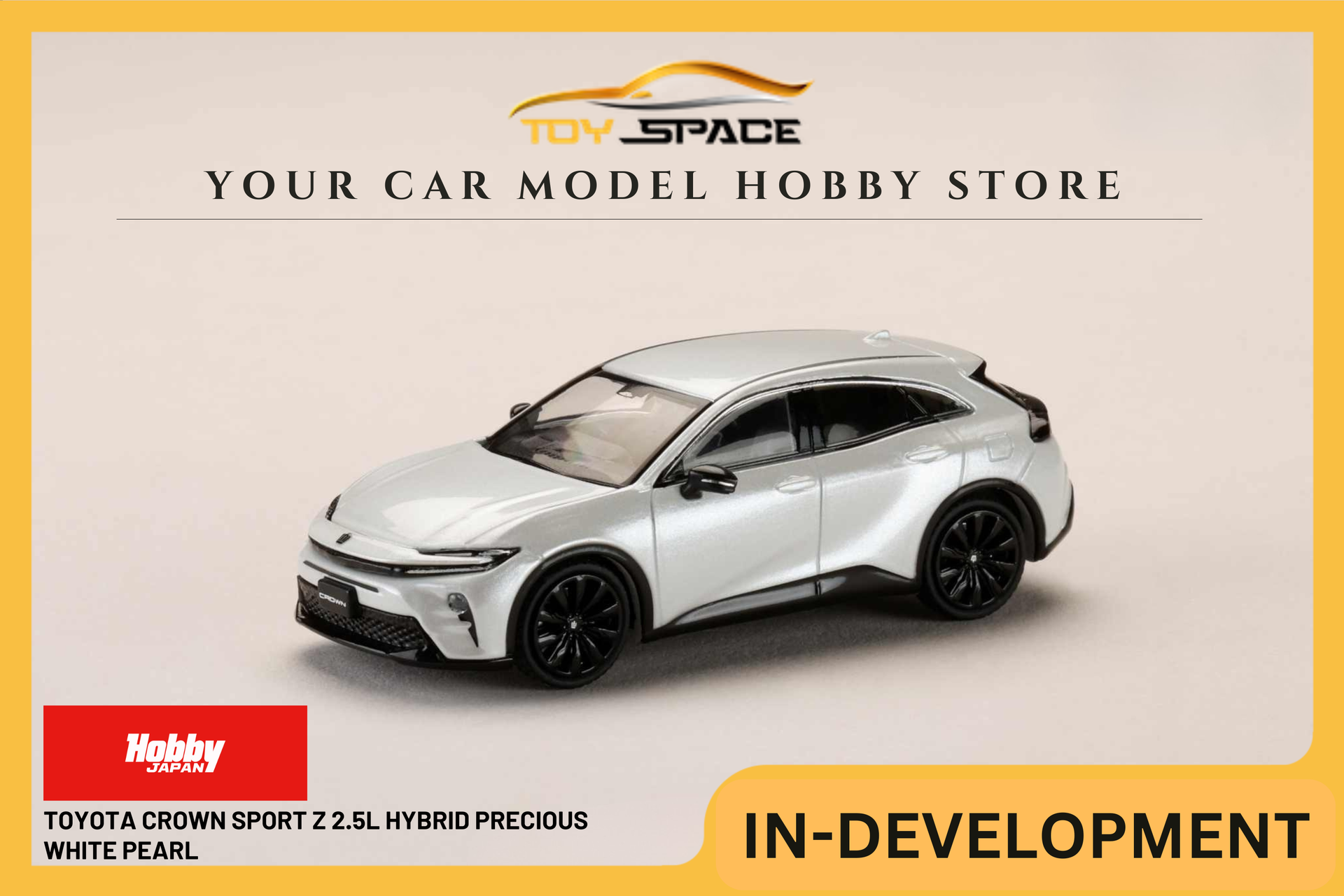 HOBBY JAPAN] 1:64 Toyota Crown Sport Z 2.5L Hybrid Precious White Pea