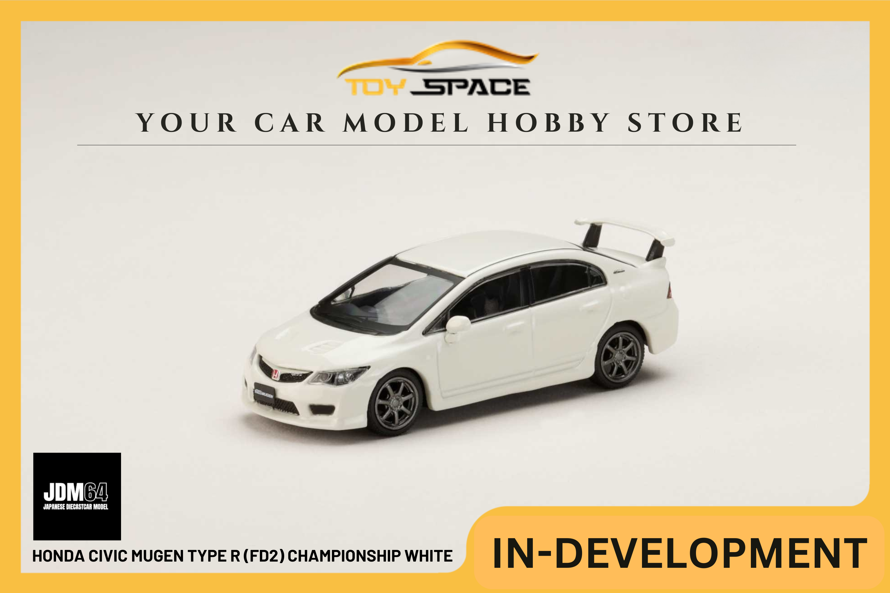 [JDM64] 1:64 Honda Civic Mugen Type R (FD2) Championship White