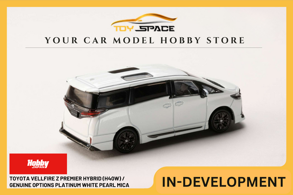 [HOBBY JAPAN] 1:64 Toyota Vellfire Z Premier Hybrid (H40W) / Genuine Options Platinum White Pearl Mica