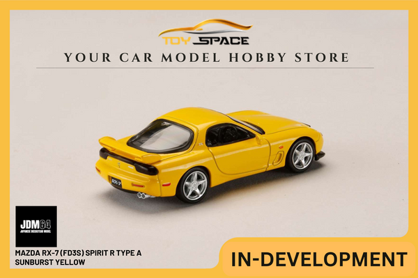 [JDM64] 1:64 Mazda RX-7 (FD3S) Spirit R Type A Sunburst Yellow