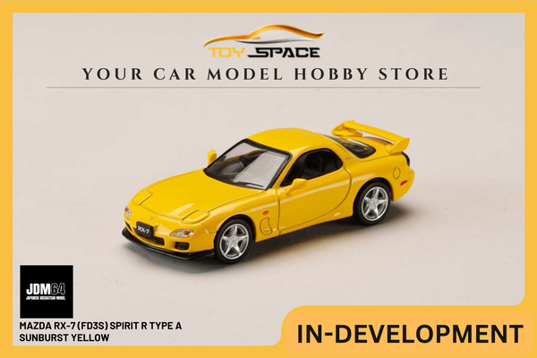 [JDM64] 1:64 Mazda RX-7 (FD3S) Spirit R Type A Sunburst Yellow