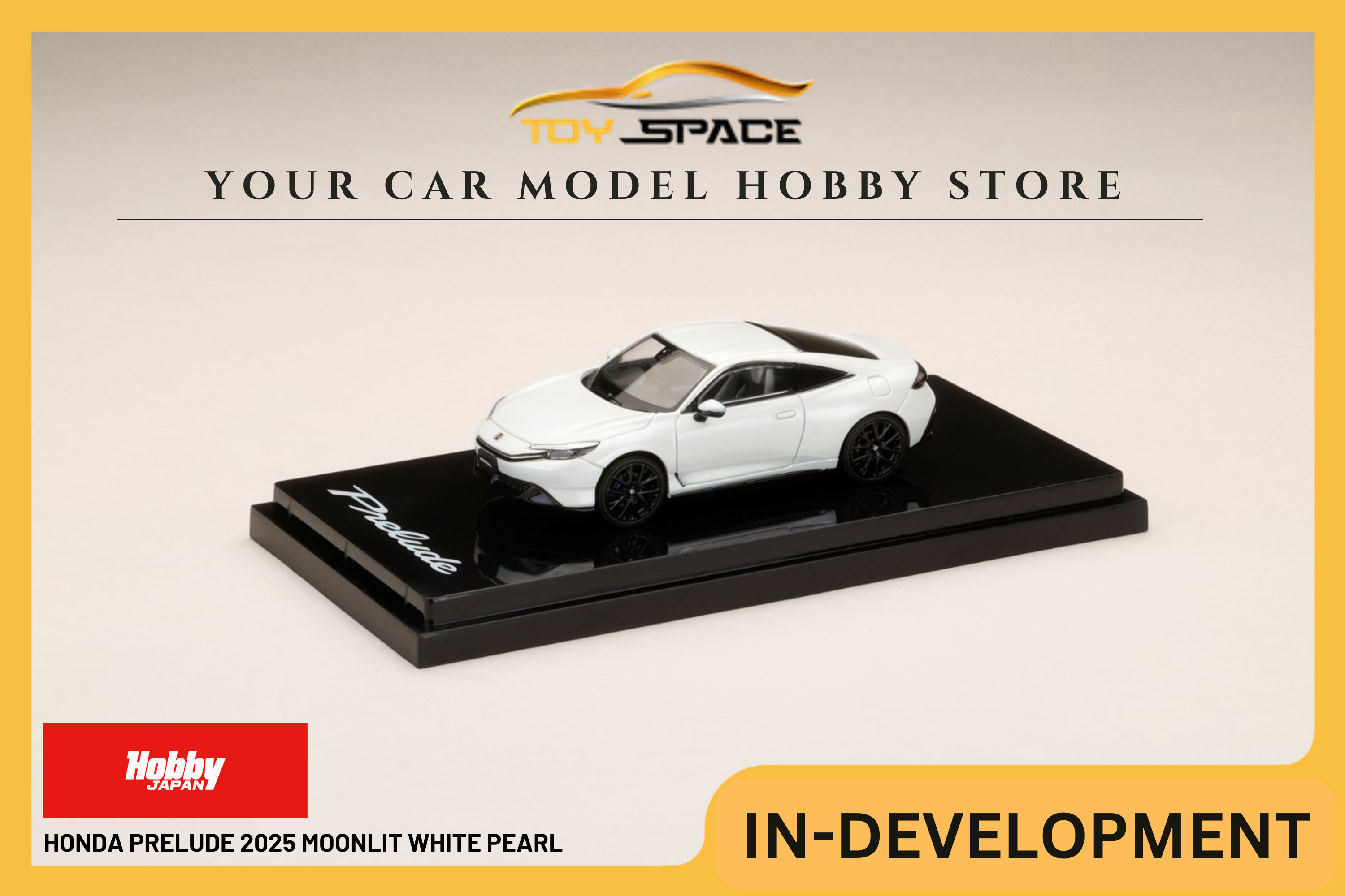 [HOBBY JAPAN] 1:64 Honda Prelude 2025 Moonlit White Pearl