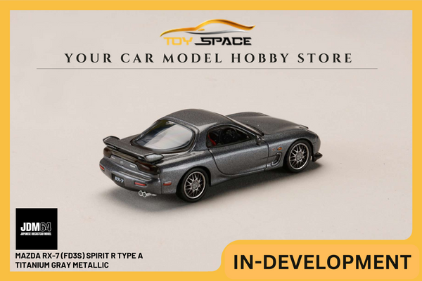[JDM64] 1:64 Mazda RX-7 (FD3S) Spirit R Type A Titanium Gray Metallic