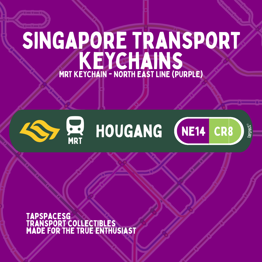 Hougang MRT Station Keychain