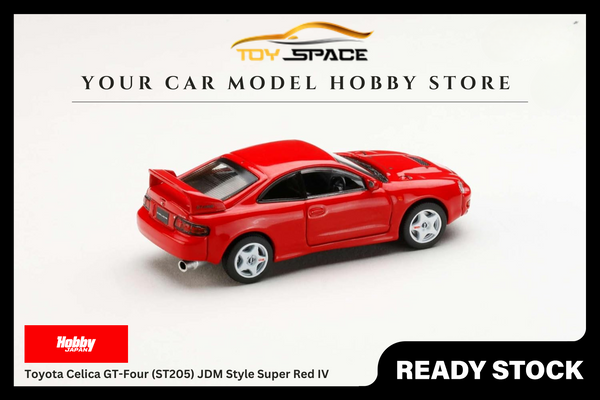 [HOBBY JAPAN] 1:64 Toyota Celica GT-Four (ST205) JDM Style Super Red IV
