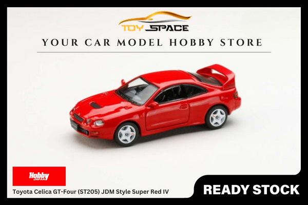 [HOBBY JAPAN] 1:64 Toyota Celica GT-Four (ST205) JDM Style Super Red IV
