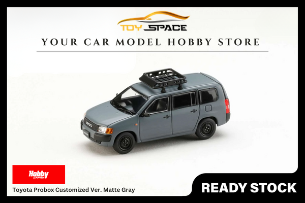 [HOBBY JAPAN] 1:64 Toyota Probox Customized Ver. Matte Gray