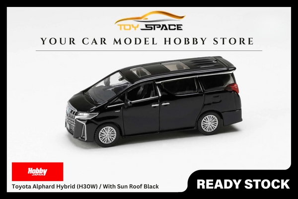 [HOBBY JAPAN] 1:64 Toyota Alphard Hybrid (H30W) / With Sun Roof Black