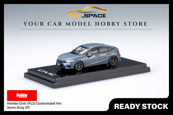 [HOBBY JAPAN] 1:64 Honda Civic (FL1) Customized Ver. Sonic Gray (P)