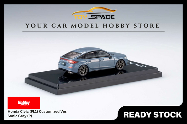 [HOBBY JAPAN] 1:64 Honda Civic (FL1) Customized Ver. Sonic Gray (P)