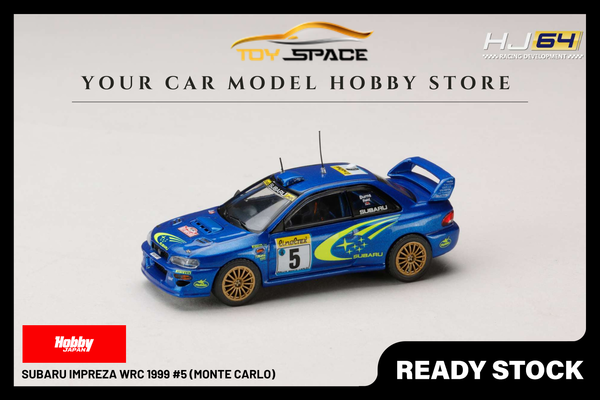 [HOBBY JAPAN] 1:64 Subaru Impreza WRC 1999 #5 (Monte Carlo)