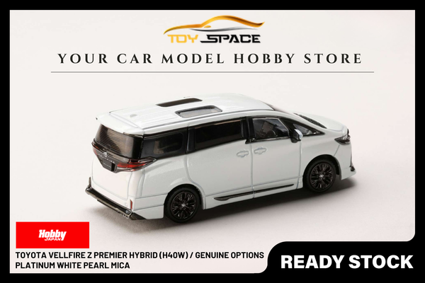 [HOBBY JAPAN] 1:64 Toyota Vellfire Z Premier Hybrid (H40W) / Genuine Options Platinum White Pearl Mica