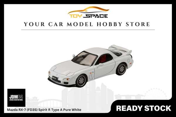 [JDM64] 1:64 Mazda RX-7 (FD3S) Spirit R Type A Pure White