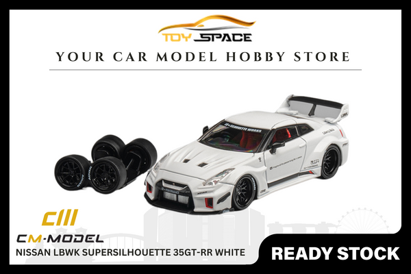 [CM MODEL] 1/64 Nissan LBWK Supersilhouette 35GT-RR White