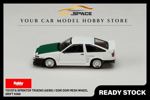 [HOBBY JAPAN] 1:64 Toyota Sprinter Trueno (AE86) / Dori Dori Mesh Wheel Drift King