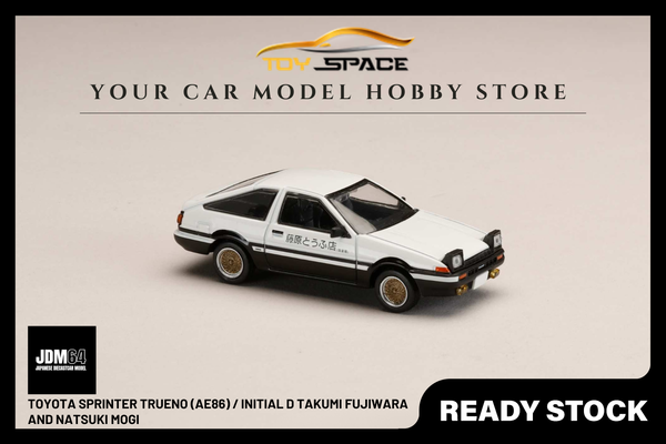 [JDM64] 1:64 Toyota Sprinter Trueno (AE86) / INITIAL D Takumi Fujiwara And Natsuki Mogi