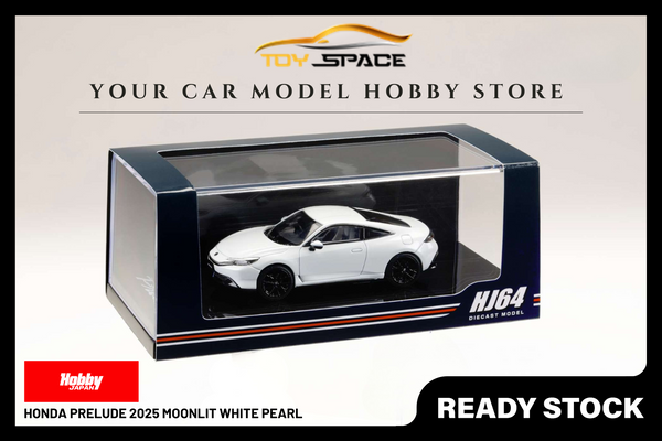 [HOBBY JAPAN] 1:64 Honda Prelude 2025 Moonlit White Pearl