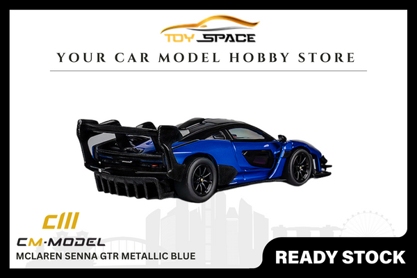 [CM MODEL] 1/64 Mclaren Senna GTR Metallic Blue