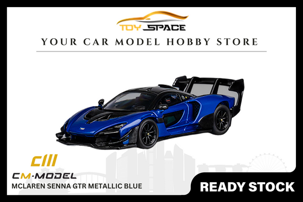 [CM MODEL] 1/64 Mclaren Senna GTR Metallic Blue