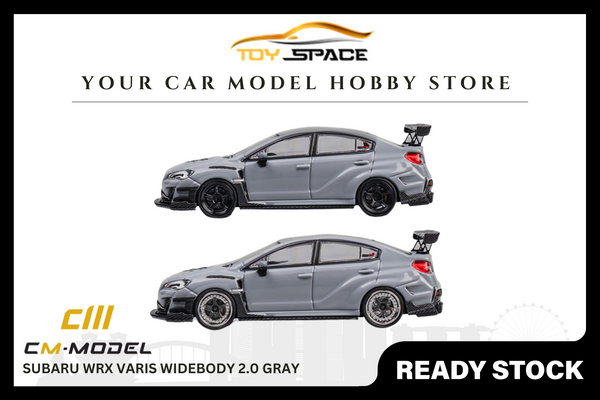 [CM MODEL] 1:64 Subaru WRX Varis Widebody 2.0 Gray