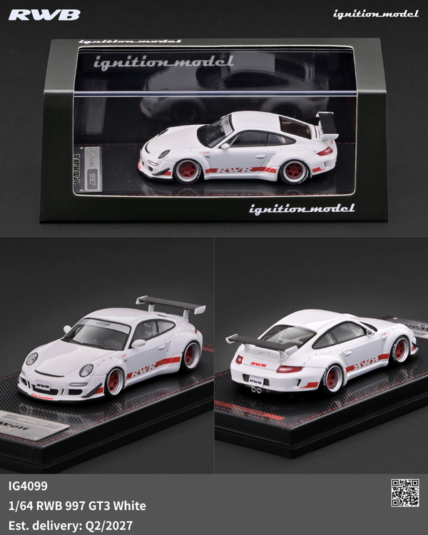 [IGNITION MODEL] 1:64 RWB 997 GT3 White [IG4099]