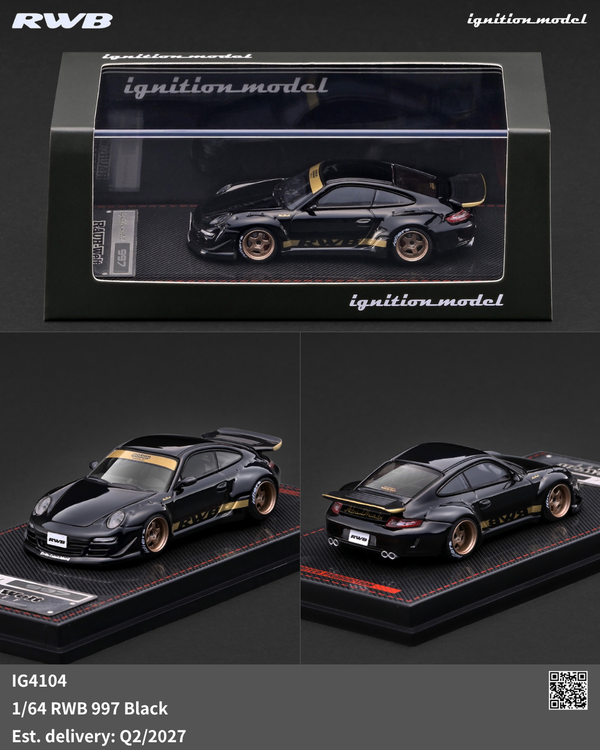 [IGNITION MODEL] 1:64 RWB 997 Black [IG4104]