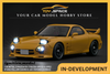[IGNITION MODEL] 1:18 INITIAL D Mazda RX-7 Mazda Speed A-Spec (FD3S) Yellow Sound & LED Version [IG3940]