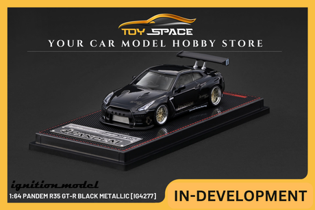 [IGNITION MODEL] 1:64 PANDEM R35 GT-R Black Metallic [IG4277] - Toy Space Diecast Online Store Singapore