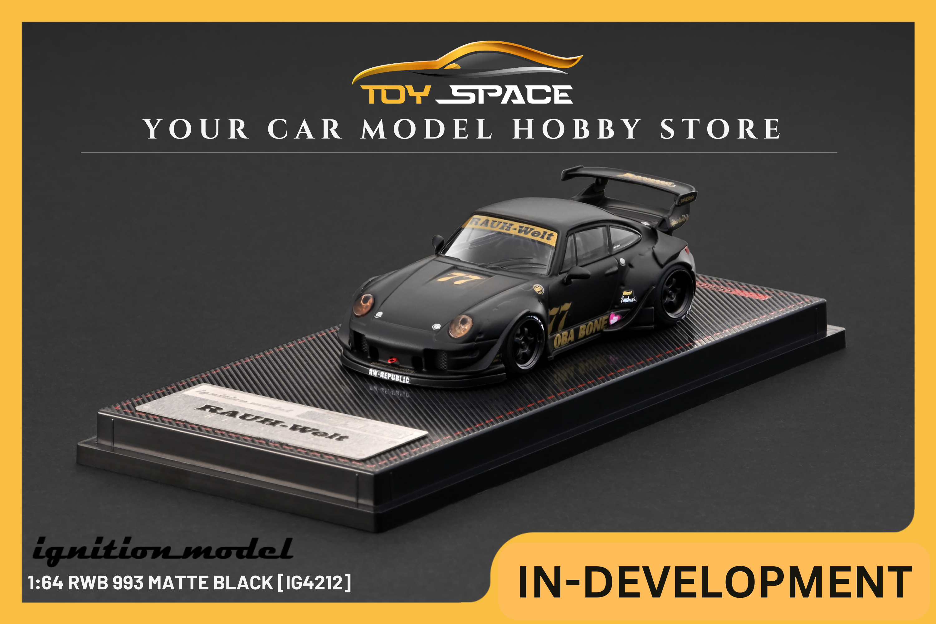 [IGNITION MODEL] 1:64 RWB 993 Matte Black [IG4212]