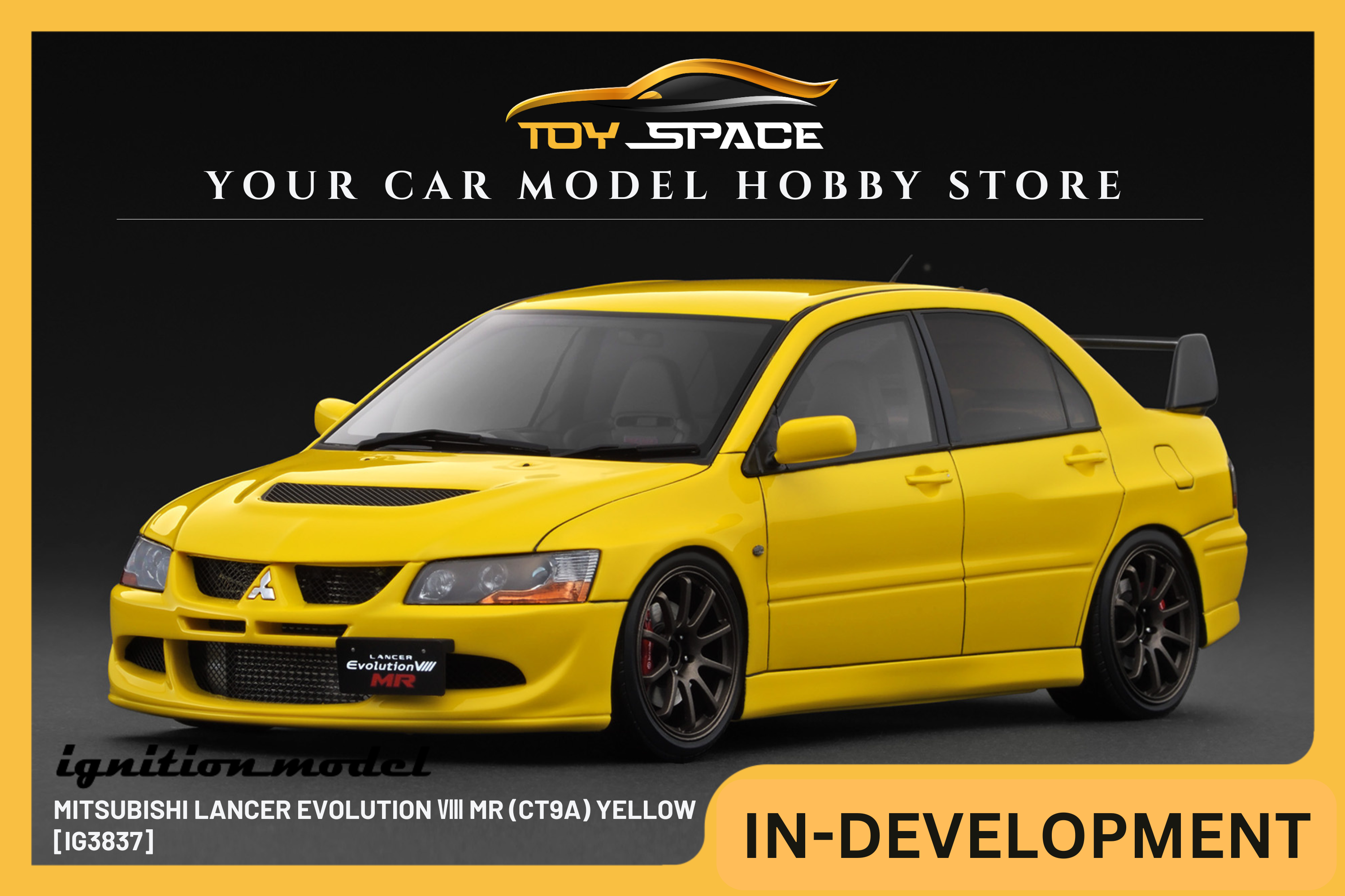 [IGNITION MODEL] 1:18 Mitsubishi Lancer Evolution Ⅷ MR (CT9A) Yellow [IG3837]