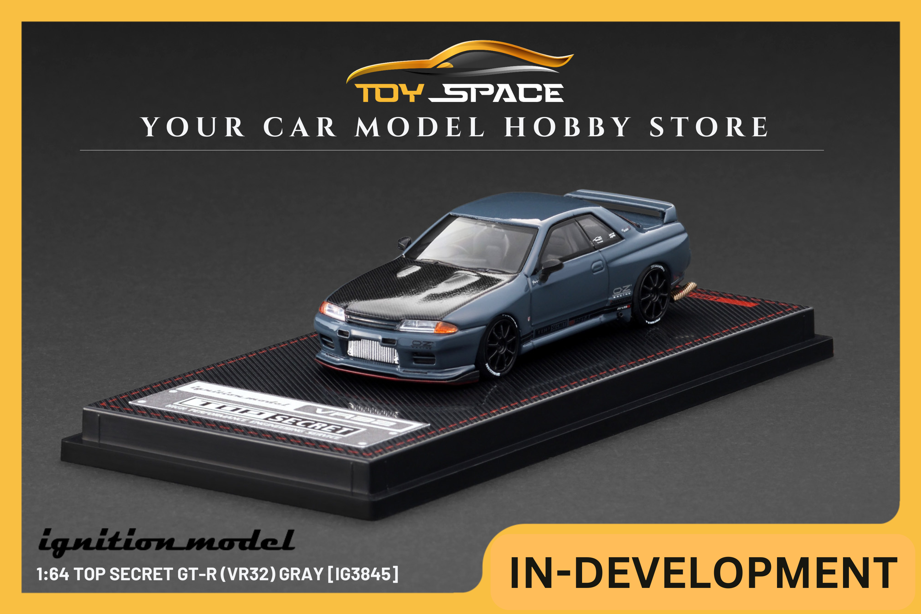 [IGNITION MODEL] 1:64 TOP SECRET GT-R (VR32) Gray [IG3845]