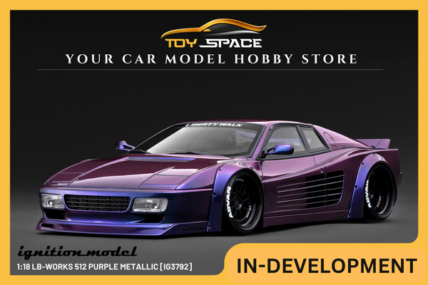 [IGNITION MODEL] 1:18 LB-Works 512 Purple Metallic [IG3792]