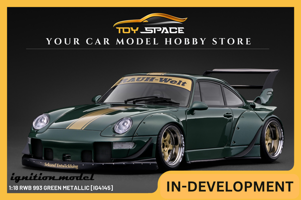 [IGNITION MODEL] 1:18 RWB 993 Green Metallic [IG4145] - Toy Space Diecast Online Store Singapore