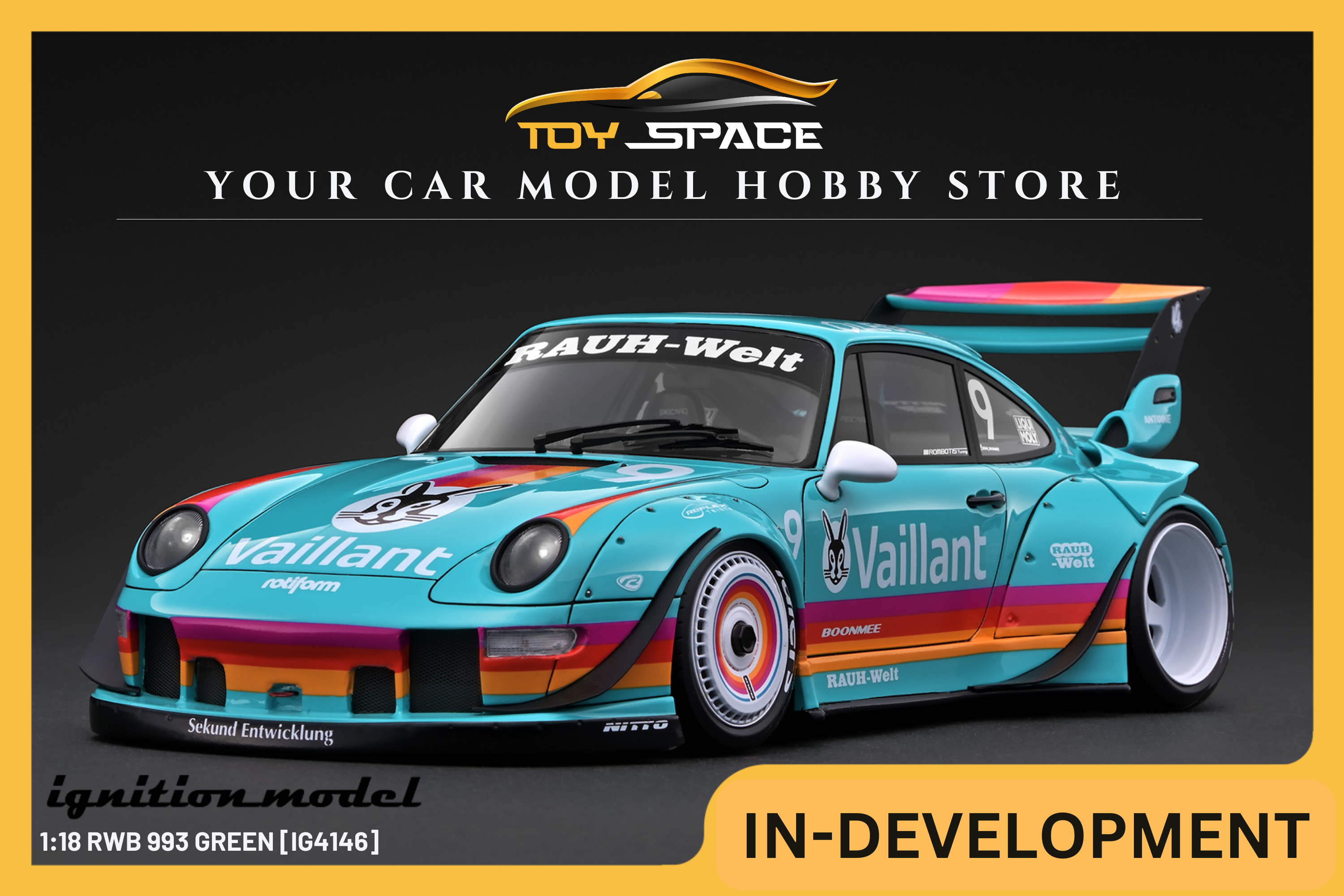 [IGNITION MODEL] 1:18 RWB 993 Green [IG4146] - Toy Space Diecast Online Store Singapore