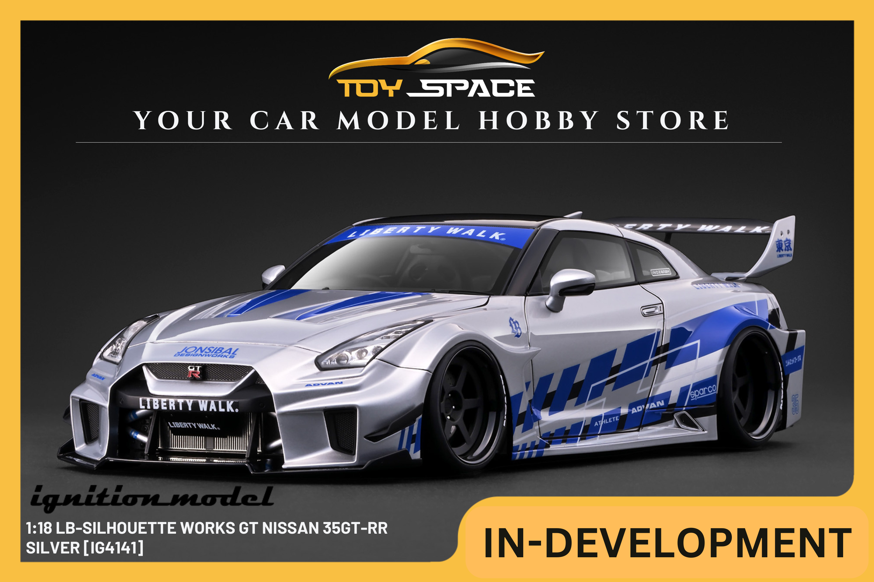 [IGNITION MODEL] 1:18 LB-Silhouette Works GT Nissan 35GT-RR Silver [IG4141]