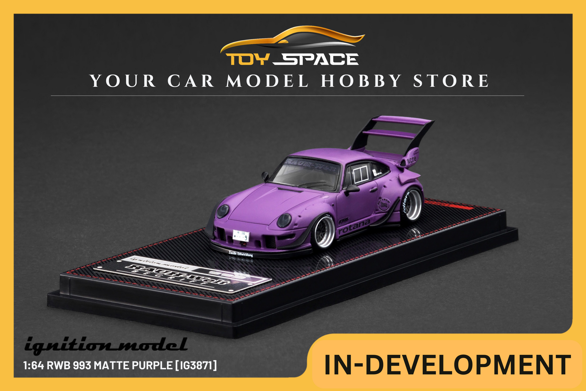 IG絶版 限定モデル　RWB993 マットパープル IGNITION MODEL] 1:64 RWB 993 Matte Purple [IG3871]