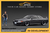 [IGNITION MODEL] 1:18 Nissan Skyline GT-R (R32) Gun Metallic MIDNIGHT Reina's R With Ms.Reina Akikawa [IG3595]