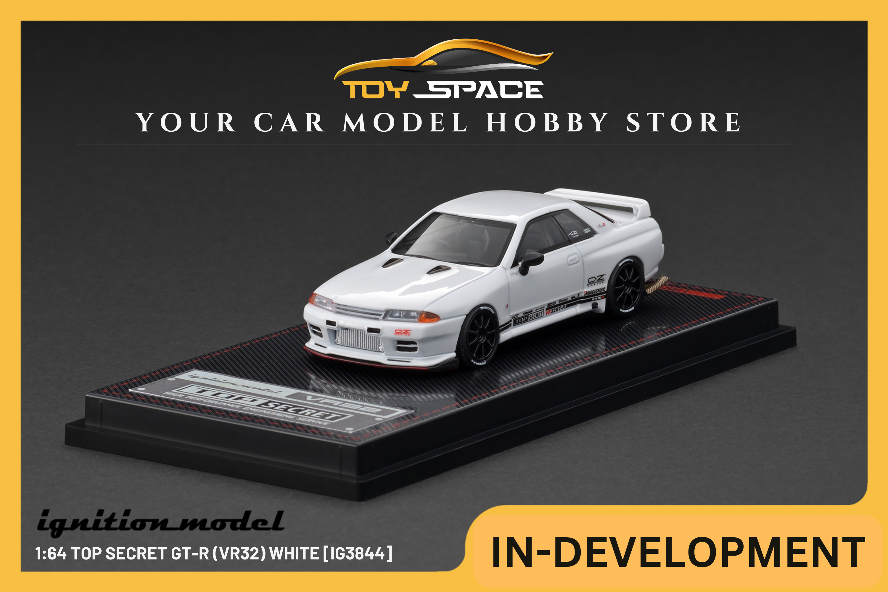 [IGNITION MODEL] 1:64 TOP SECRET GT-R (VR32) White [IG3844]