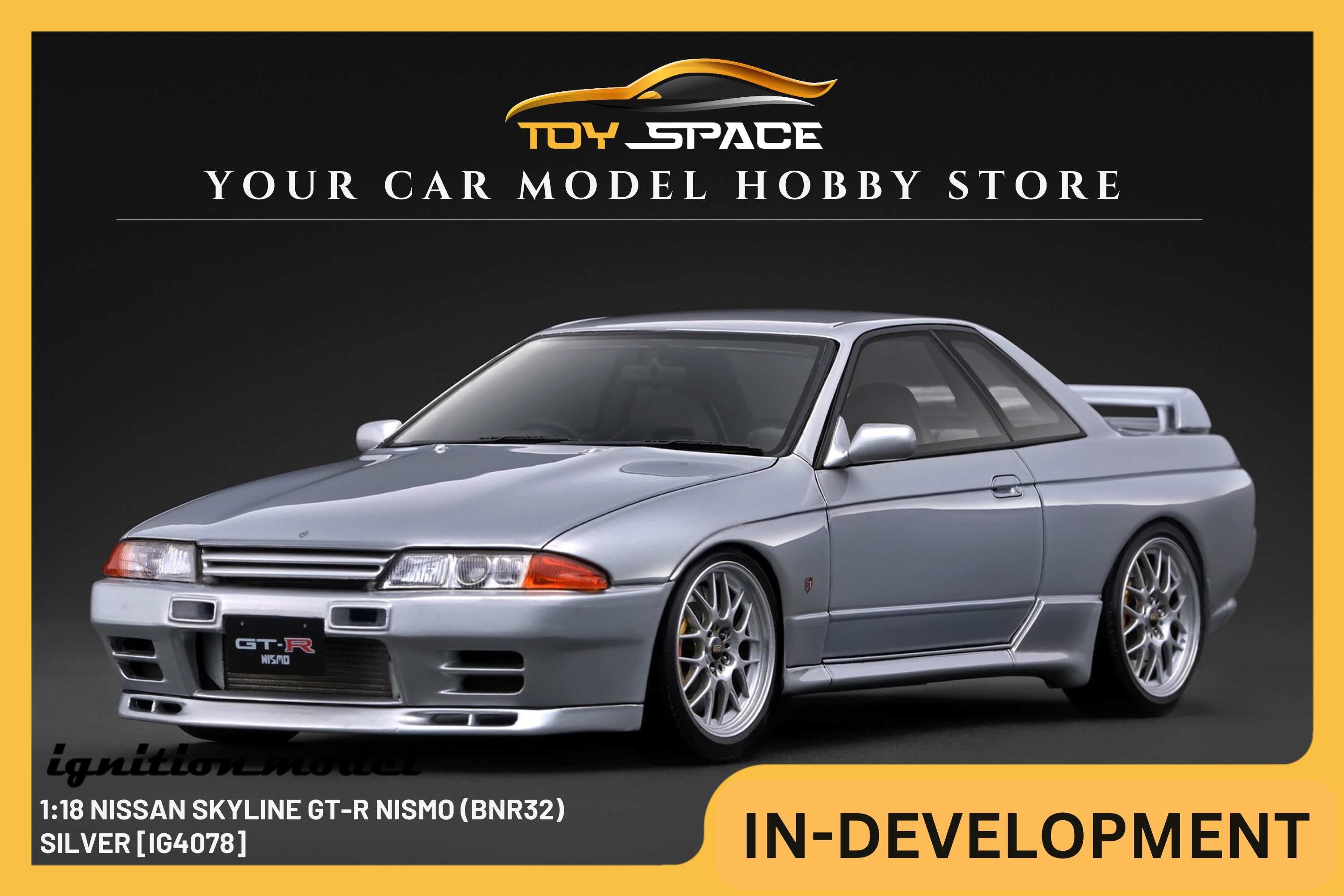 [IGNITION MODEL] 1:18 Nissan Skyline GT-R Nismo (BNR32) Silver [IG4078]