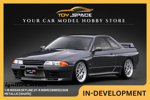 [IGNITION MODEL] 1:18 Nissan Skyline GT-R Nismo (BNR32) Gun Metallic [IG4079]
