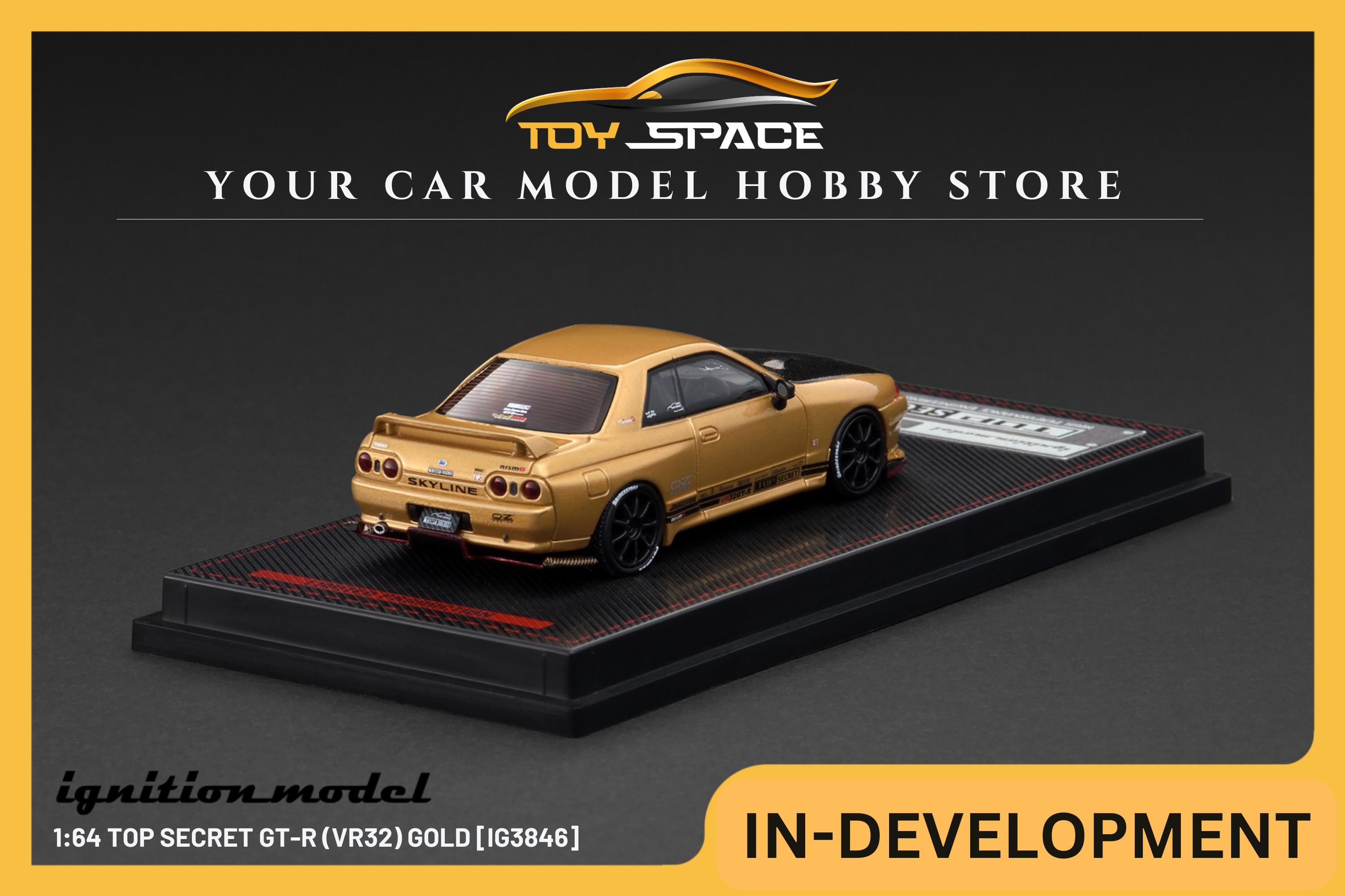 [IGNITION MODEL] 1:64 TOP SECRET GT-R (VR32) Gold [IG3846]