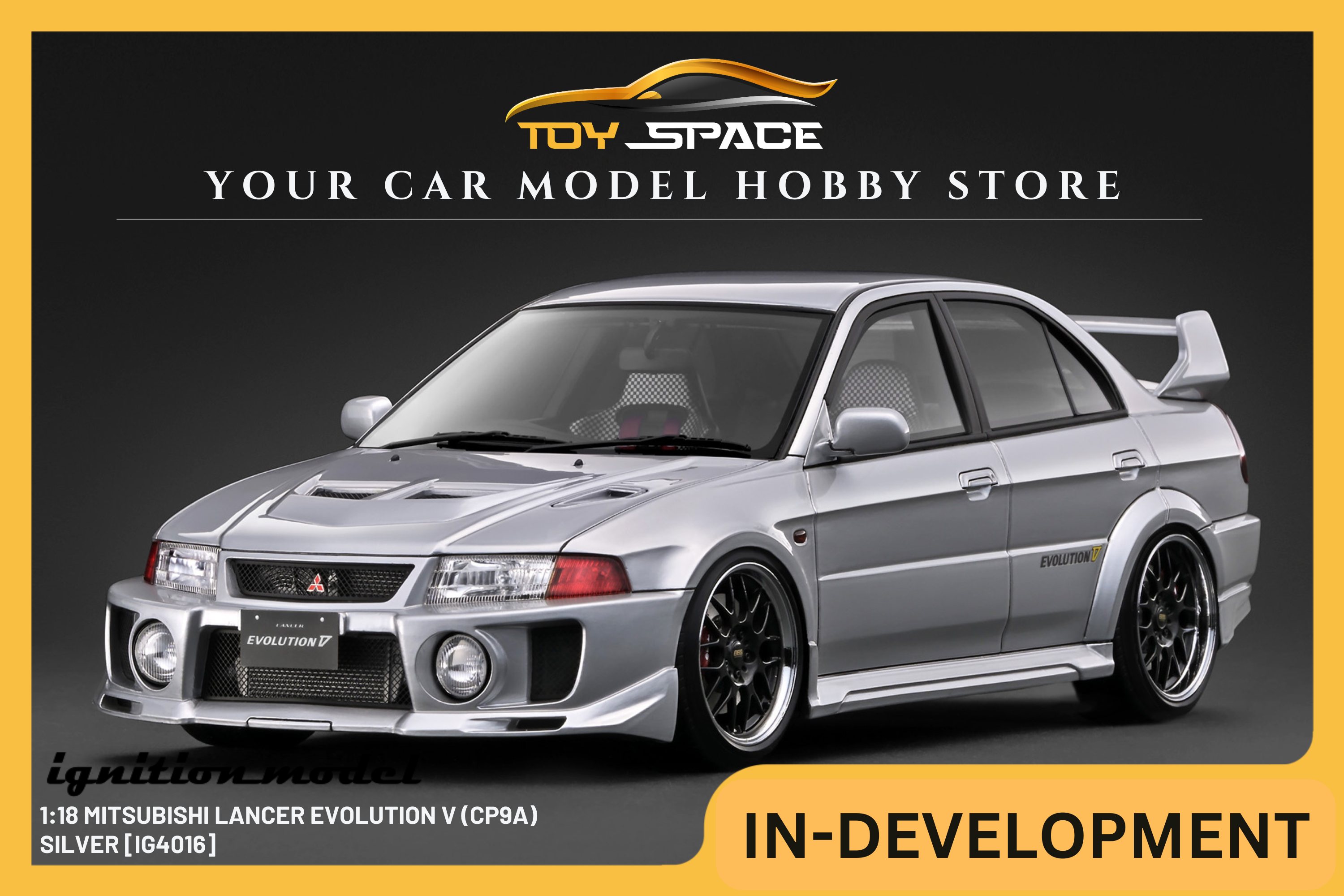 [IGNITION MODEL] 1:18 Mitsubishi Lancer Evolution V (CP9A) Silver [IG4016] - Toy Space Diecast Online Store Singapore